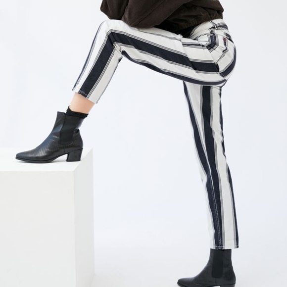 jean with white stripe